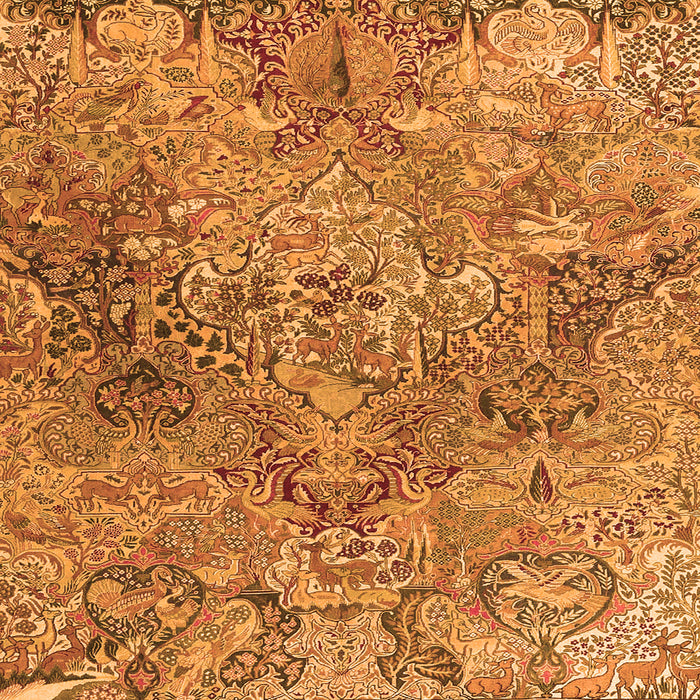 Serging Thickness of Persian Orange Traditional Rug, tr4052org