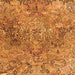 Serging Thickness of Persian Orange Traditional Rug, tr4052org