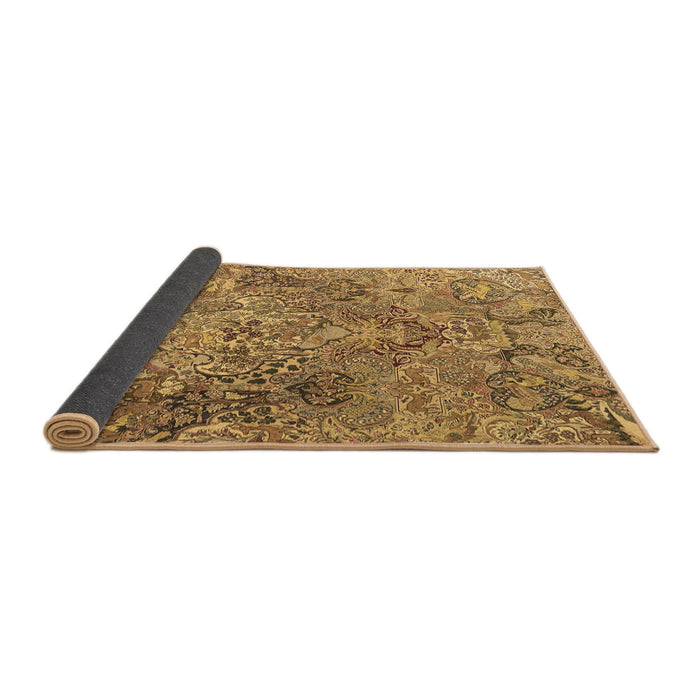 Sideview of Persian Brown Traditional Rug, tr4052brn