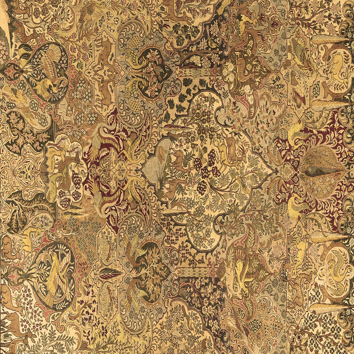 Square Persian Brown Traditional Rug, tr4052brn
