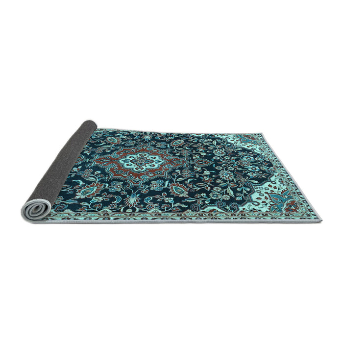 Sideview of Persian Light Blue Traditional Rug, tr4053lblu