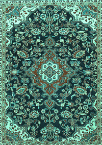 Persian Turquoise Traditional Rug, tr4053turq