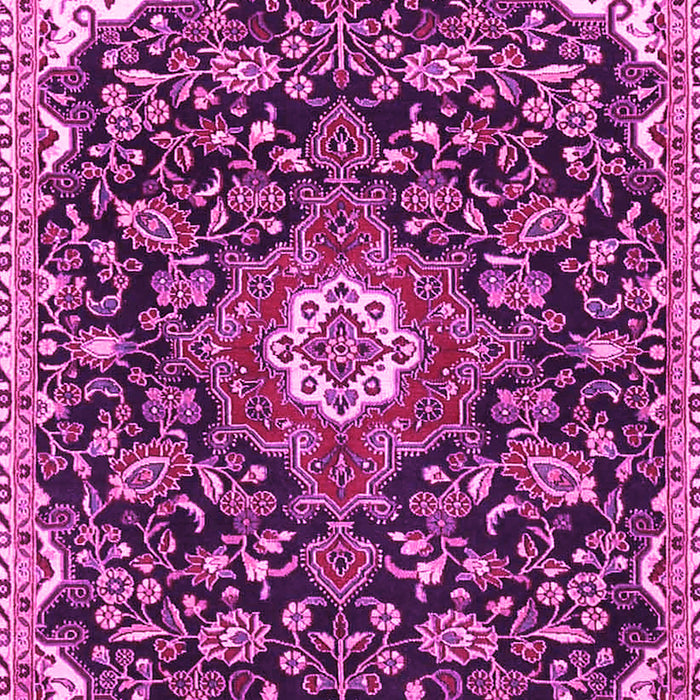 Machine Washable Persian Pink Traditional Rug, wshtr4053pnk