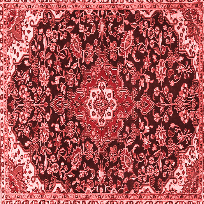 Machine Washable Persian Red Traditional Rug, wshtr4053red