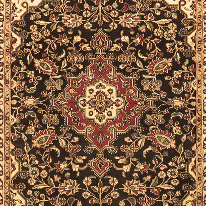 Machine Washable Persian Brown Traditional Rug, wshtr4053brn