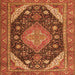 Serging Thickness of Persian Orange Traditional Rug, tr4054org