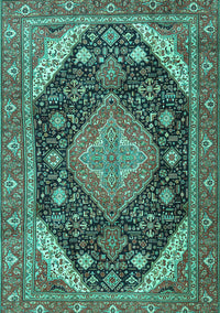 Persian Turquoise Traditional Rug, tr4054turq