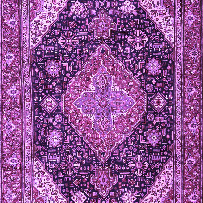 Machine Washable Persian Purple Traditional Area Rugs, wshtr4054pur