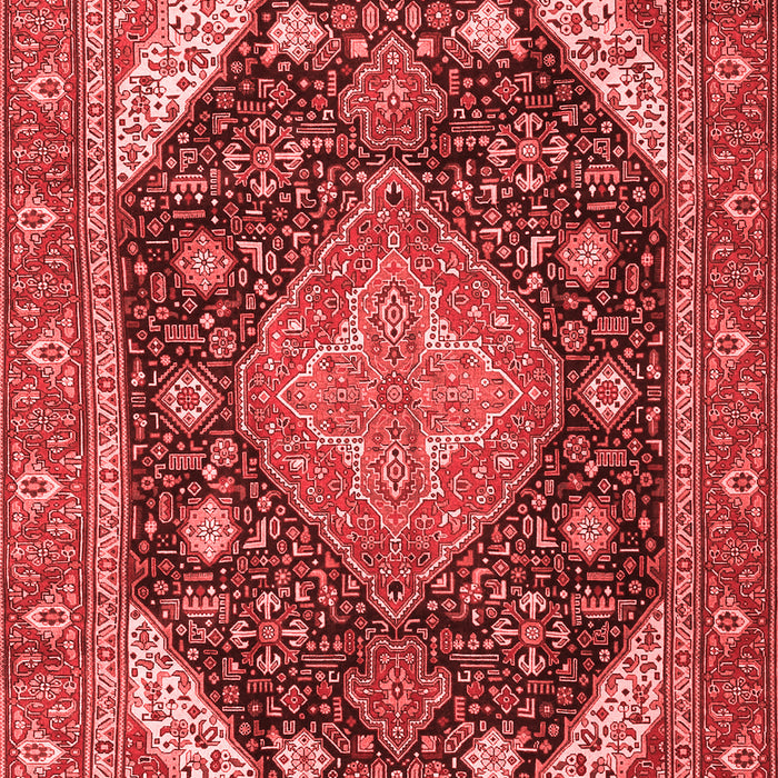 Machine Washable Persian Red Traditional Rug, wshtr4054red
