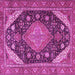 Square Persian Pink Traditional Rug, tr4054pnk