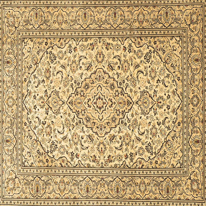 Square Machine Washable Persian Brown Traditional Rug, wshtr4055brn