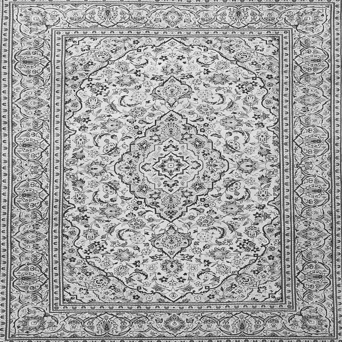 Serging Thickness of Persian Gray Traditional Rug, tr4055gry