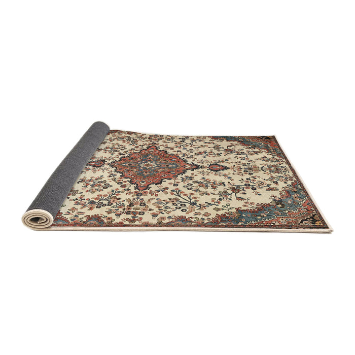 Sideview of Traditional Reddish Brown Persian Rug, tr4056