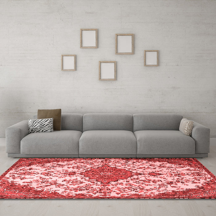 Traditional Red Washable Rugs