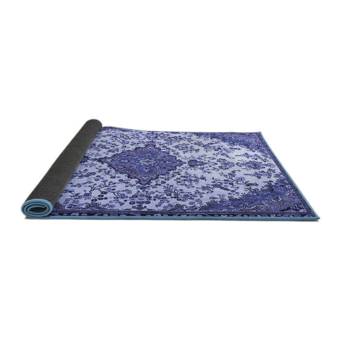 Sideview of Persian Blue Traditional Rug, tr4056blu