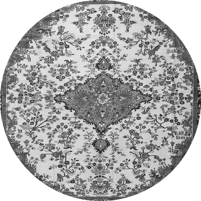Square Persian Gray Traditional Rug, tr4056gry