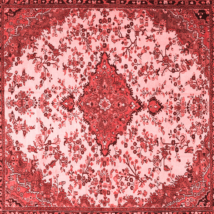 Machine Washable Persian Red Traditional Rug, wshtr4056red