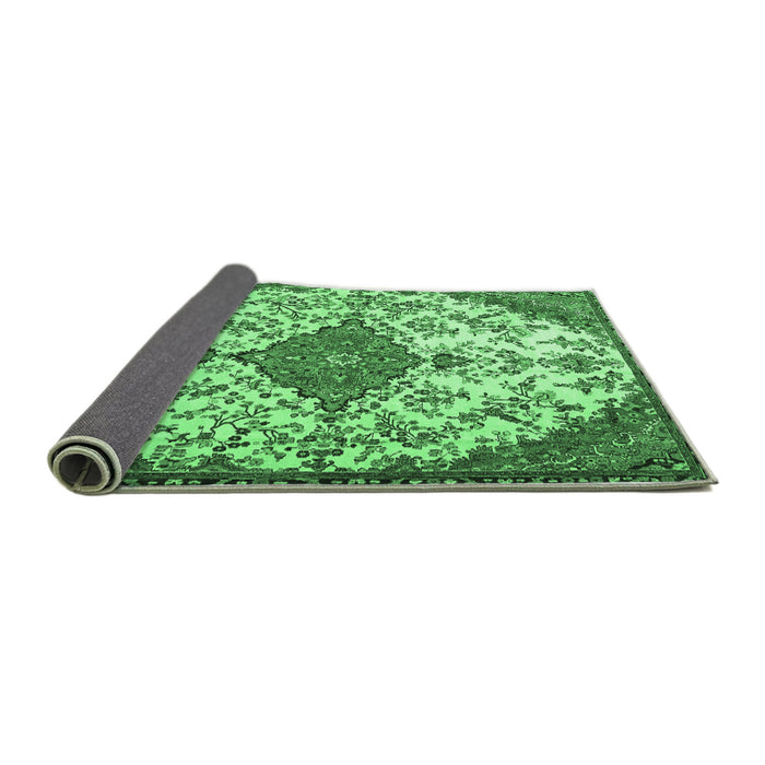 Sideview of Persian Emerald Green Traditional Rug, tr4056emgrn