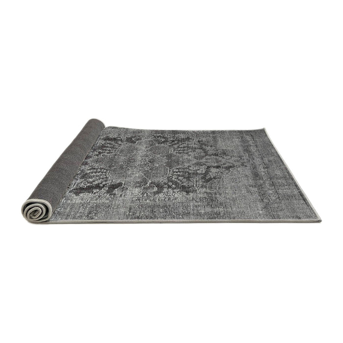 Sideview of Traditional Dark Gray Persian Rug, tr4057