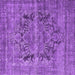 Square Persian Purple Traditional Rug, tr4057pur