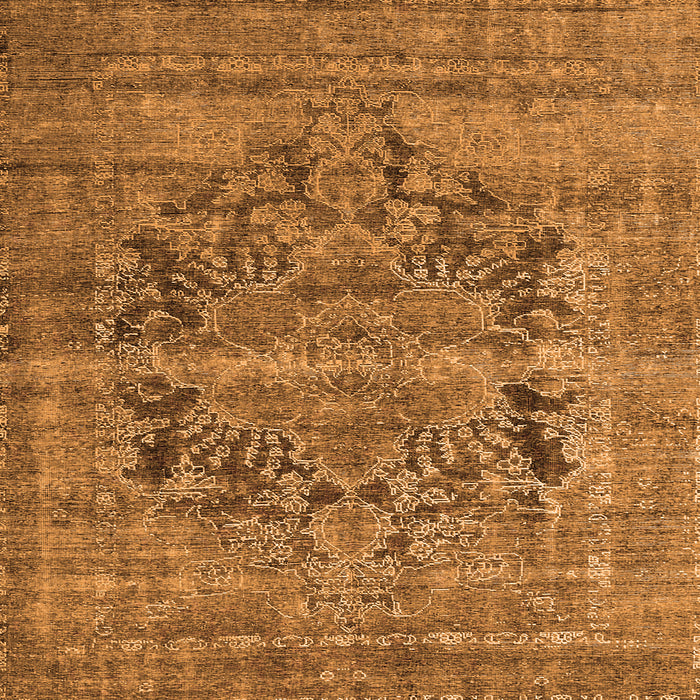 Serging Thickness of Persian Orange Traditional Rug, tr4057org