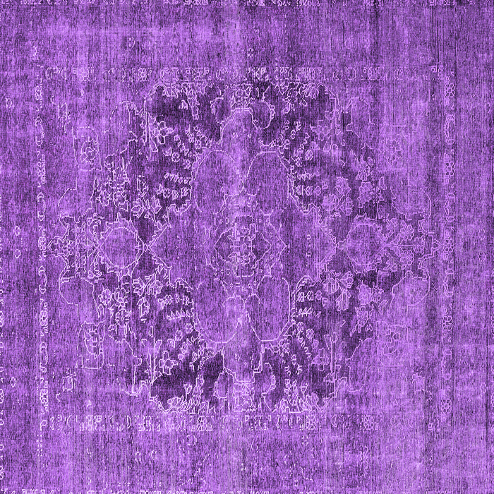 Square Machine Washable Persian Purple Traditional Area Rugs, wshtr4057pur