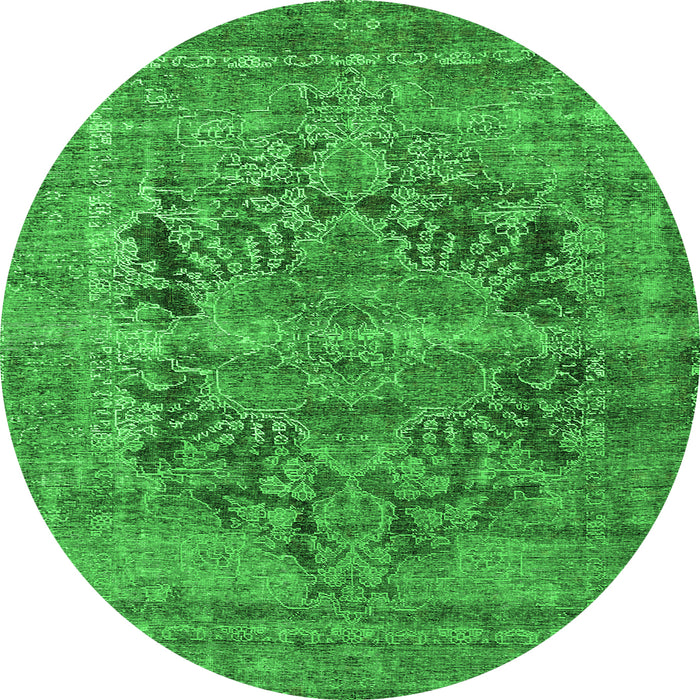 Machine Washable Persian Green Traditional Area Rugs, wshtr4057grn