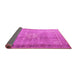 Sideview of Persian Pink Traditional Rug, tr4059pnk
