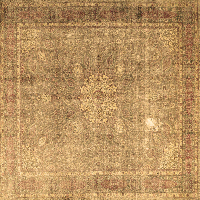 Square Persian Brown Traditional Rug, tr4059brn