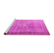 Sideview of Machine Washable Persian Pink Traditional Rug, wshtr4059pnk