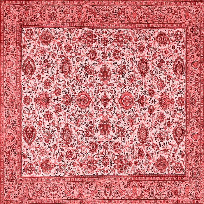 Machine Washable Persian Red Traditional Rug, wshtr405red