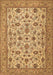 Machine Washable Persian Brown Traditional Rug, wshtr405brn