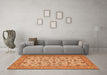 Machine Washable Persian Orange Traditional Area Rugs in a Living Room, wshtr405org