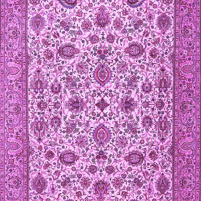 Machine Washable Persian Purple Traditional Area Rugs, wshtr405pur