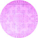 Round Persian Purple Traditional Rug, tr4060pur
