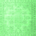 Square Persian Emerald Green Traditional Rug, tr4060emgrn