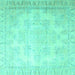 Square Persian Turquoise Traditional Rug, tr4060turq