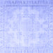 Square Persian Blue Traditional Rug, tr4060blu