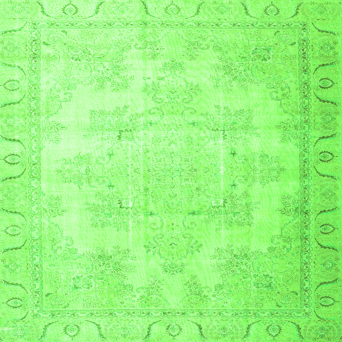 Serging Thickness of Persian Green Traditional Rug, tr4060grn