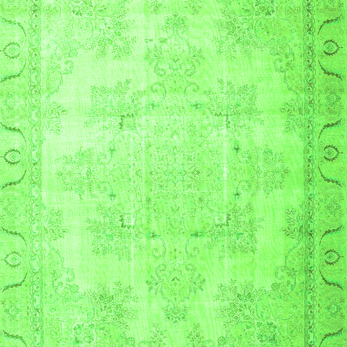 Serging Thickness of Machine Washable Persian Green Traditional Area Rugs, wshtr4060grn