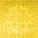 Square Persian Yellow Traditional Rug, tr4060yw