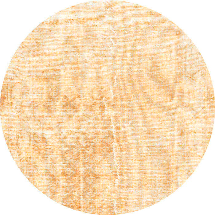 Square Persian Orange Traditional Rug, tr4061org