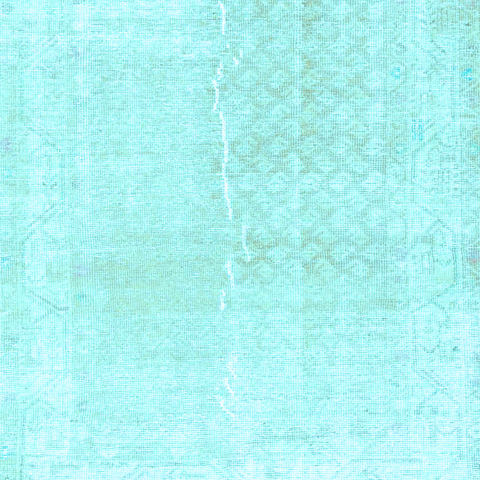 Square Machine Washable Persian Light Blue Traditional Rug, wshtr4061lblu