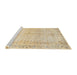 Sideview of Machine Washable Traditional Sandy Brown Rug, wshtr4062