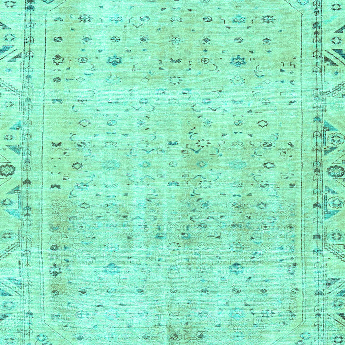 Machine Washable Persian Turquoise Traditional Area Rugs, wshtr4062turq