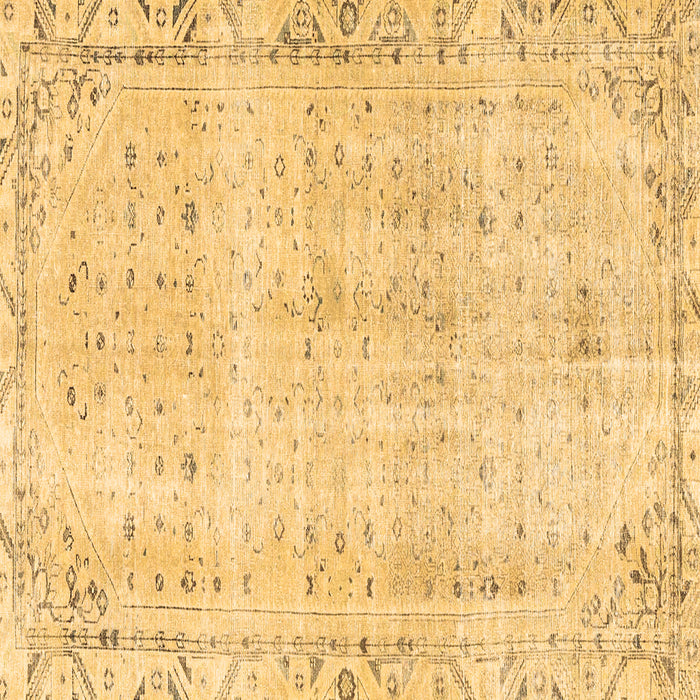 Square Persian Brown Traditional Rug, tr4062brn