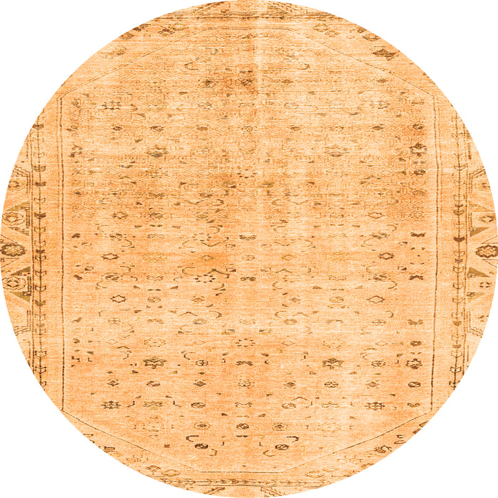 Machine Washable Persian Orange Traditional Area Rugs, wshtr4062org