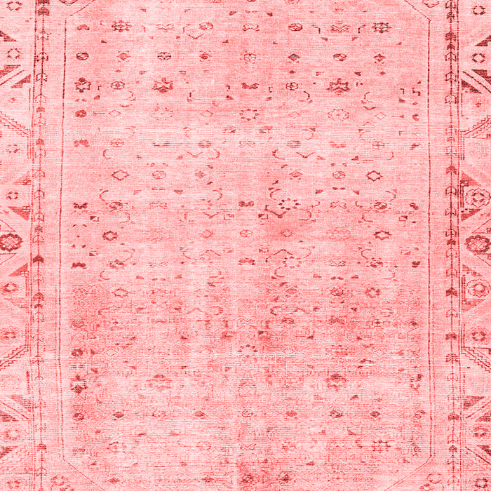 Machine Washable Persian Red Traditional Rug, wshtr4062red
