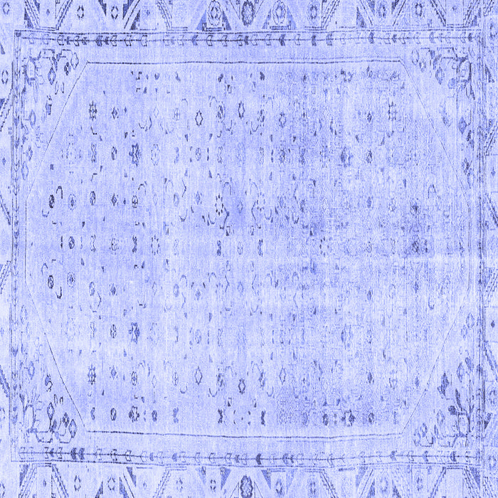 Square Persian Blue Traditional Rug, tr4062blu