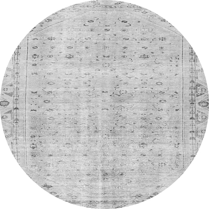 Machine Washable Persian Gray Traditional Rug, wshtr4062gry